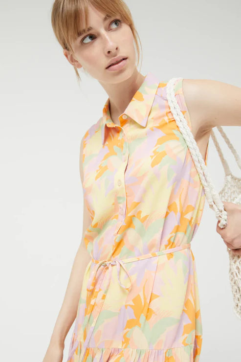Korte Jurk Floral Pluvia