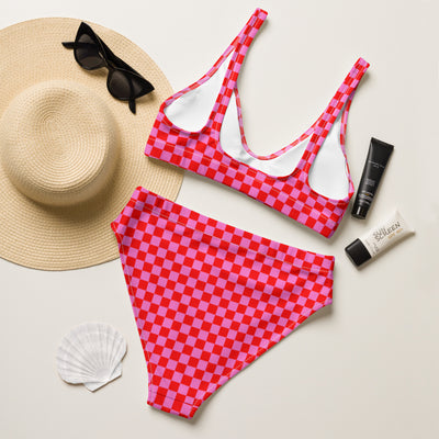 Pink Madness - Gerecyclede bikini met hoge taille