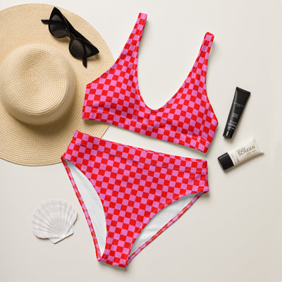 Pink Madness - Gerecyclede bikini met hoge taille