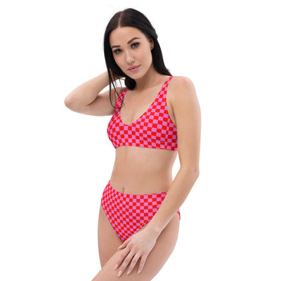Pink Madness - Gerecyclede bikini met hoge taille