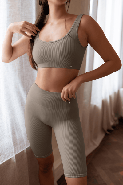 Eco Loungewear Kaly Ora Sport Top Taupe