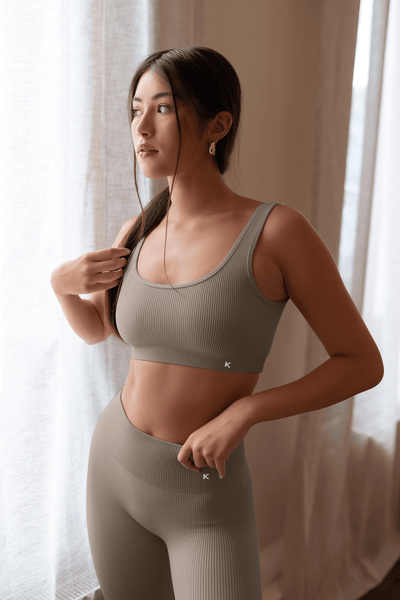 Eco Loungewear Kaly Ora Sport Top Taupe