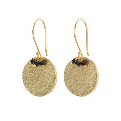 Precious Black Onyx Gold Oorbellen
