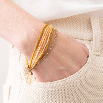 Nirmala Citrien Goud Armband