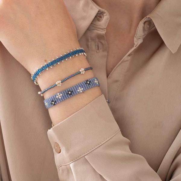 Sunshine Blauwe Agaat Zilver Armband