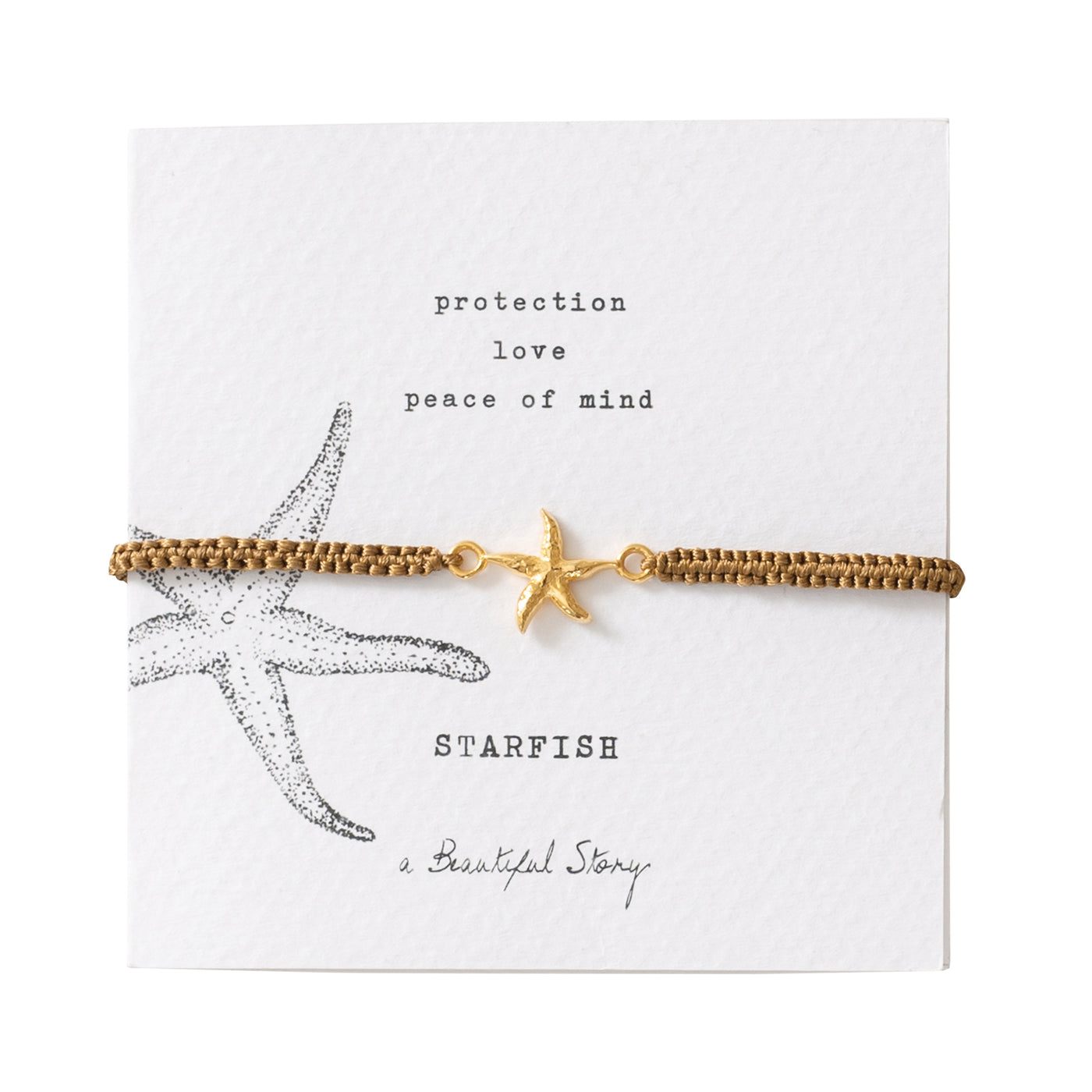 Symbol starfish Gold bracelet