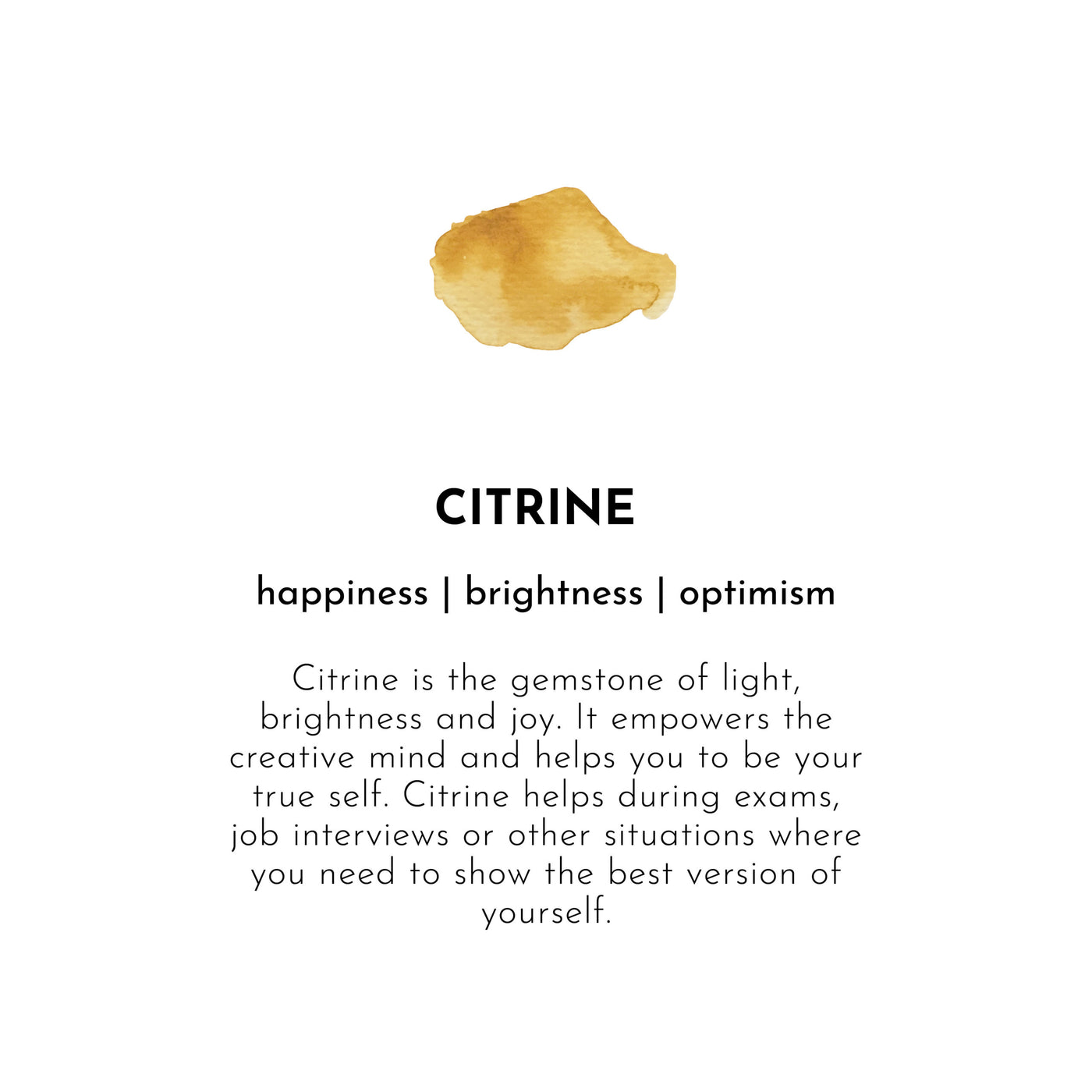 gemstone card citrine