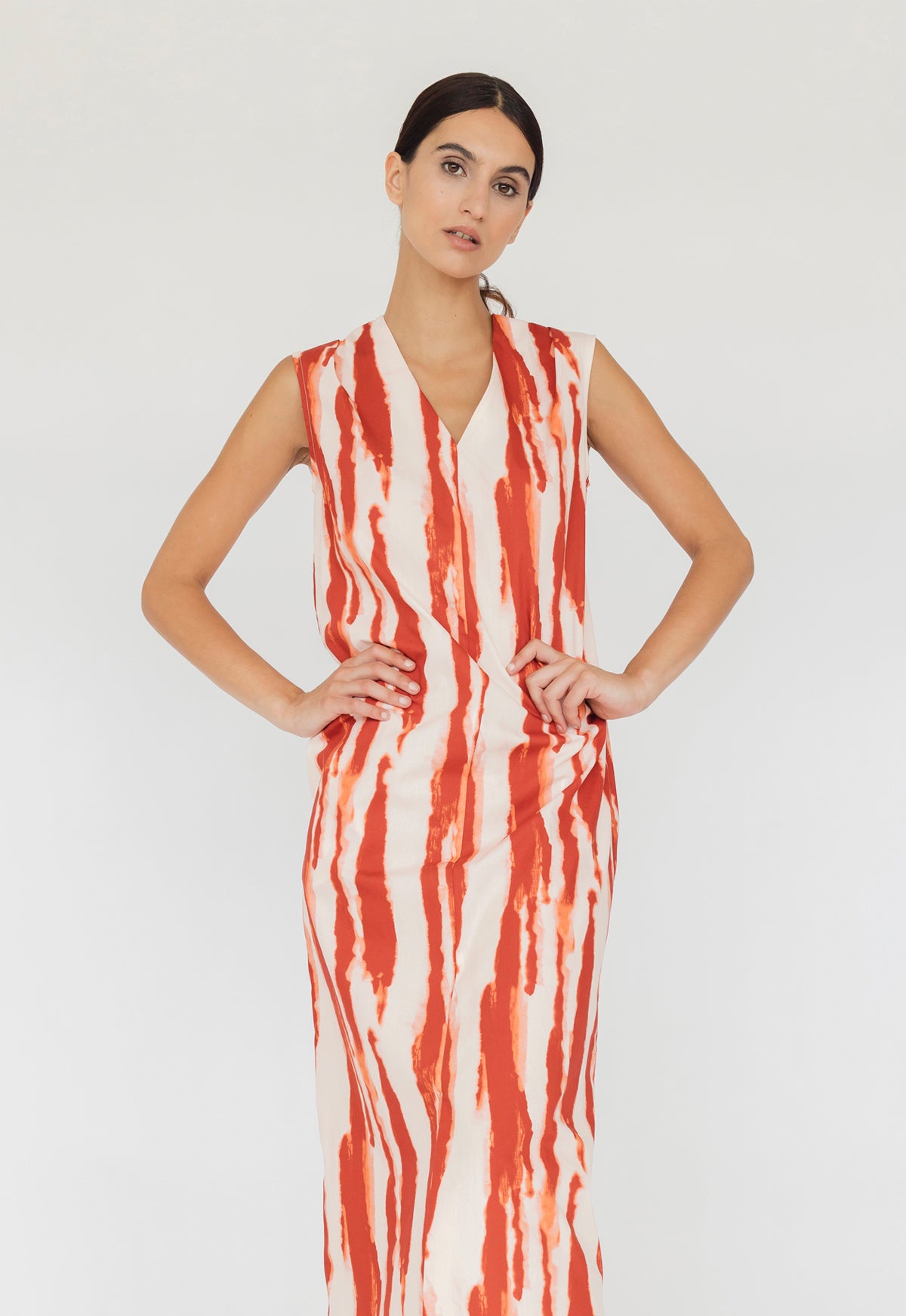 Damo Dress Tile Print Lavandera