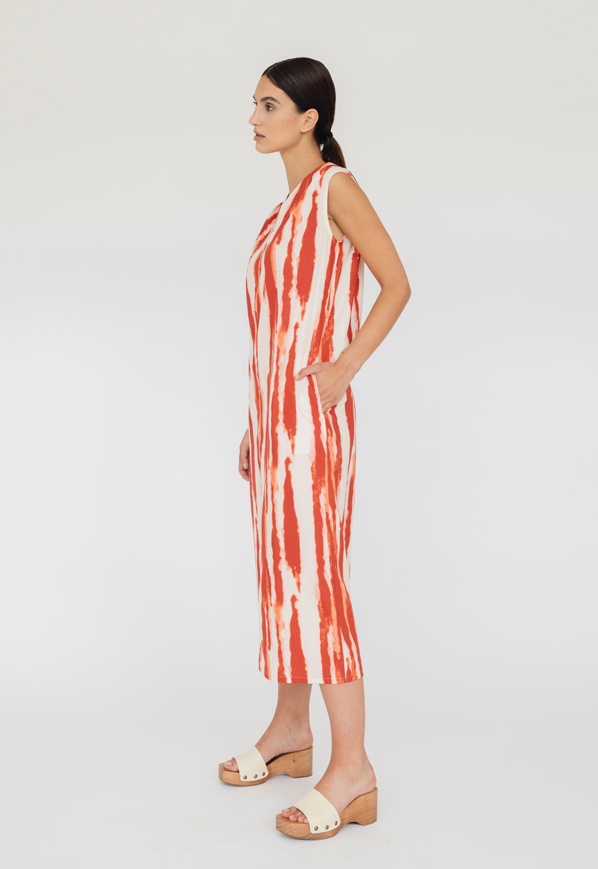 Damo Dress Tile Print Lavandera