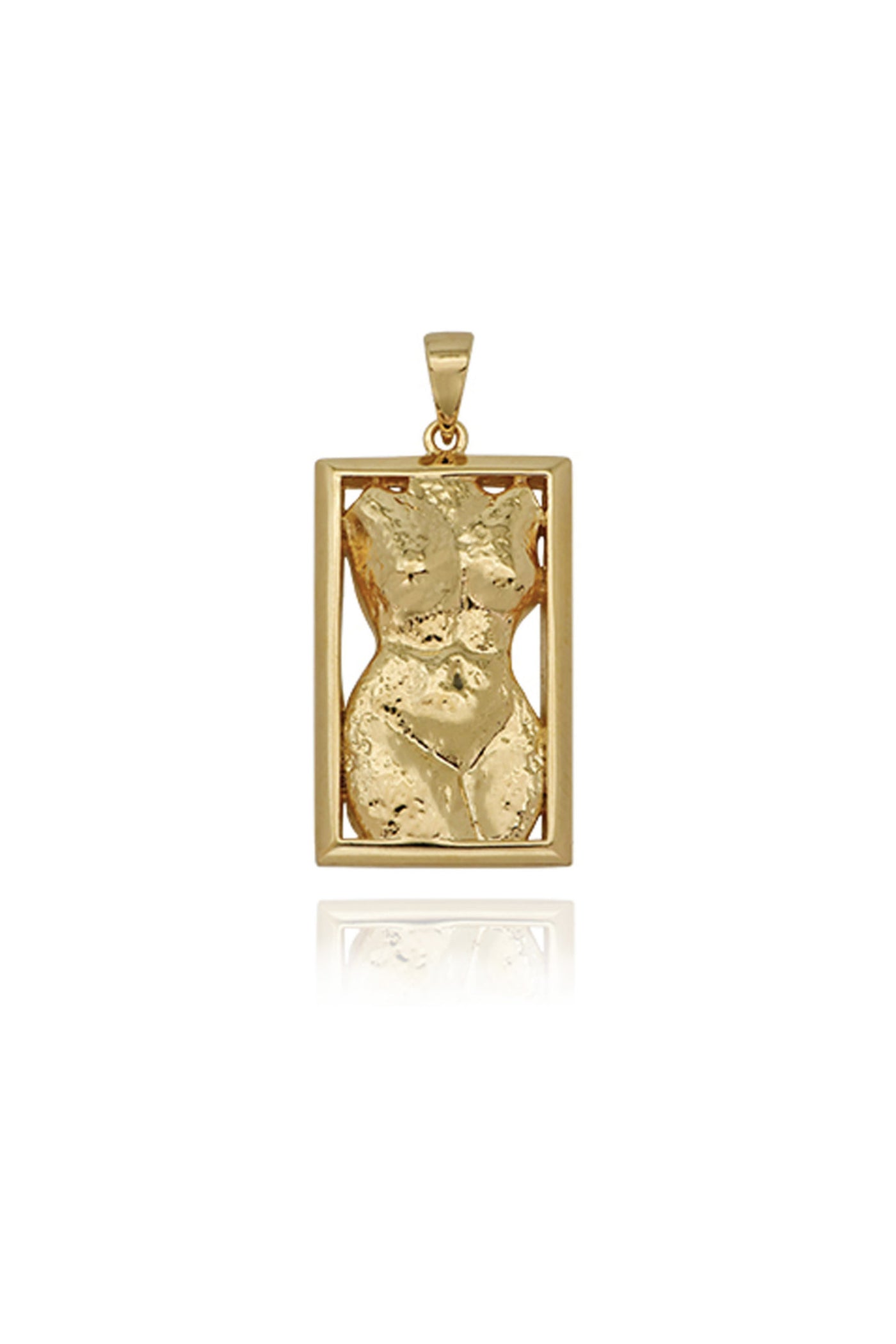 Framed Body Pendant Gold TITS